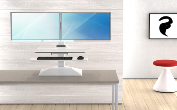 electric height adjustable desktop riser